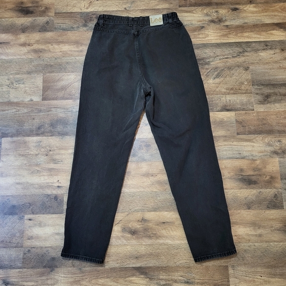 Lee Vintage 90's Women's Black Denim Stretch Waist Casual Jeans Size 12 M - Picture 8 of 9